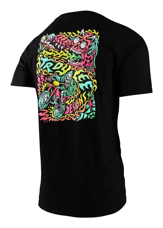 Troy Lee Designs Tallboy Demon Short Sleeve Tee - Black 2