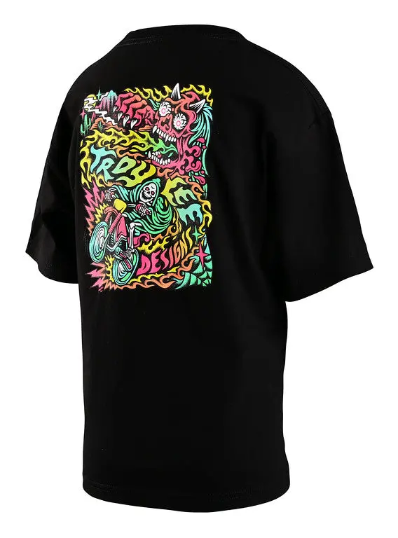 Troy Lee Designs Tallboy Demon Short Sleeve Tee - Youth - Black 2