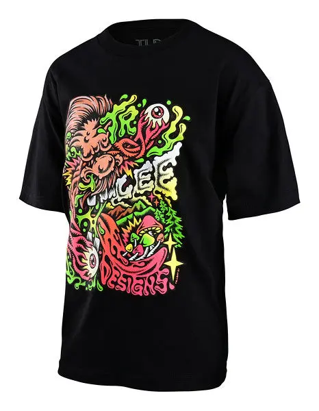 Troy Lee Designs Tallboy Sasquatch Short Sleeve Tee - Youth - Black 2