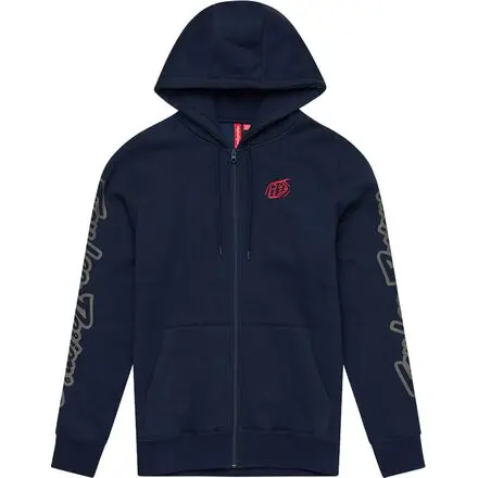 Troy Lee Designs Zip Up Hoodie - Branded - Navy 1
