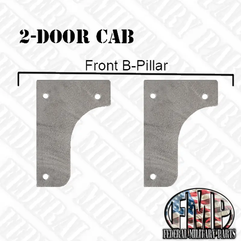 Two, Four Or Six Piece Door Gap Filler Kit For Military Humvee Hard Doors And Soft Doors All Models 1