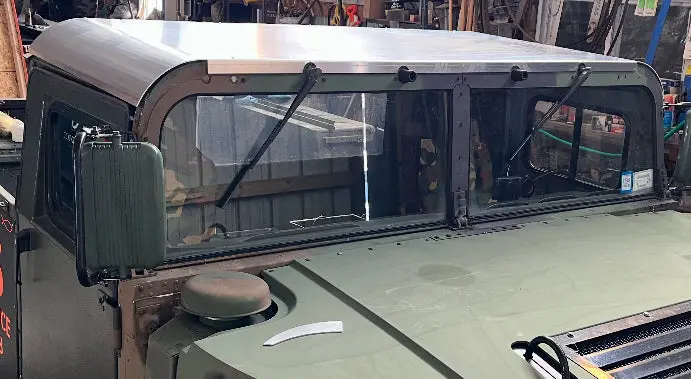 Two Man Hard Top Roof, Standard 1/8" Aluminum Fits Humvee M998 Hmmwv 1