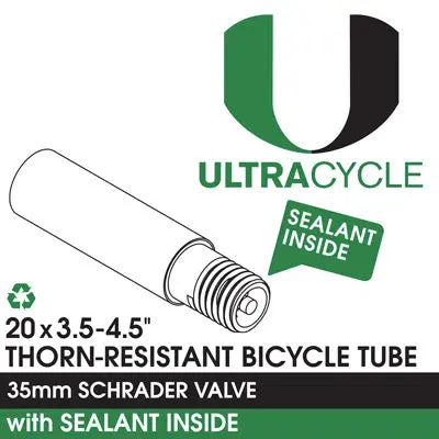 Ultracycle Triple Thick Thorn Resistant 20" Fat Tube With Sealant 1