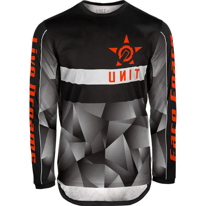 Unit Face Fears Long Sleeve Mtb Jersey - Black 1