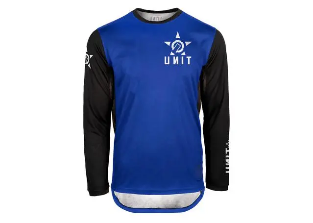 Unit Fixed Long Sleeve Mtb Jersey - Blue - 2022 1