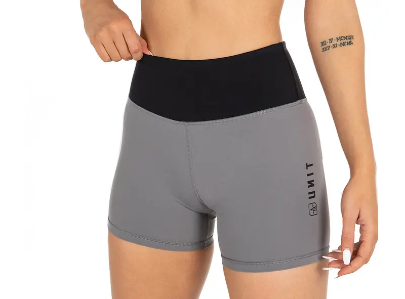 Unit Tempo Mini Active Short - Womens - Gray 1