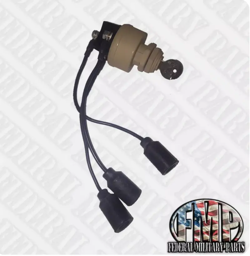 Universal Military Keyed Ignition Starter Switch - Plug And Play Choice Black Tan Or Green For Humvee 10