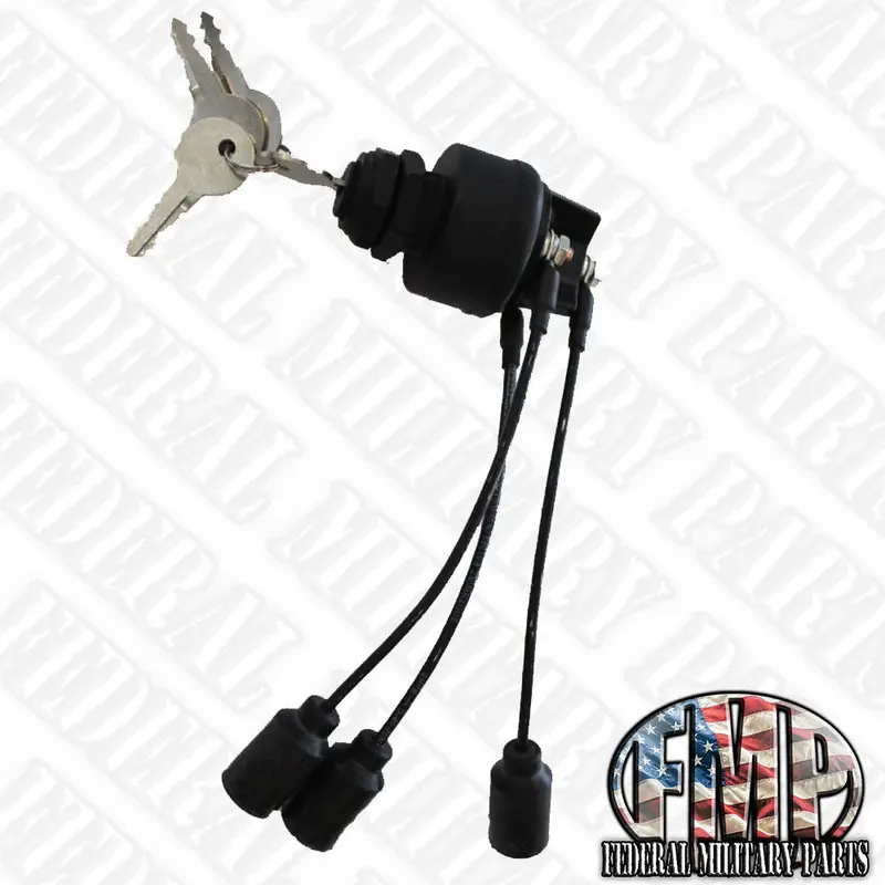 Universal Military Keyed Ignition Starter Switch - Plug And Play Choice Black Tan Or Green For Humvee 11