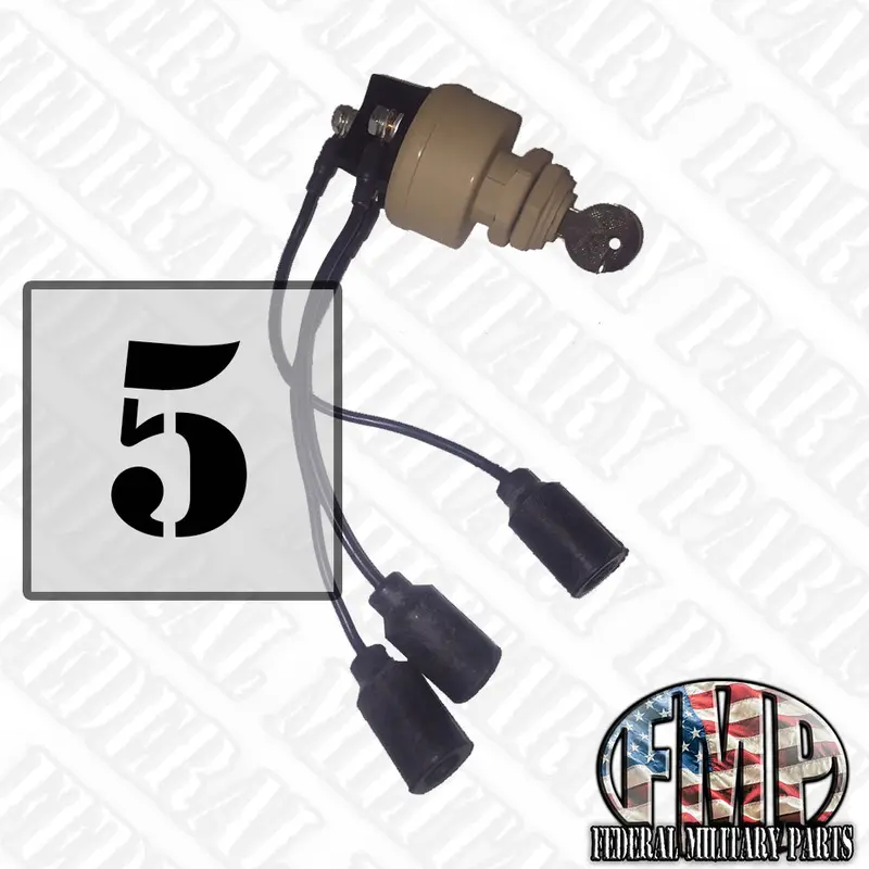 Universal Military Keyed Ignition Starter Switch - Plug And Play Choice Black Tan Or Green For Humvee 11