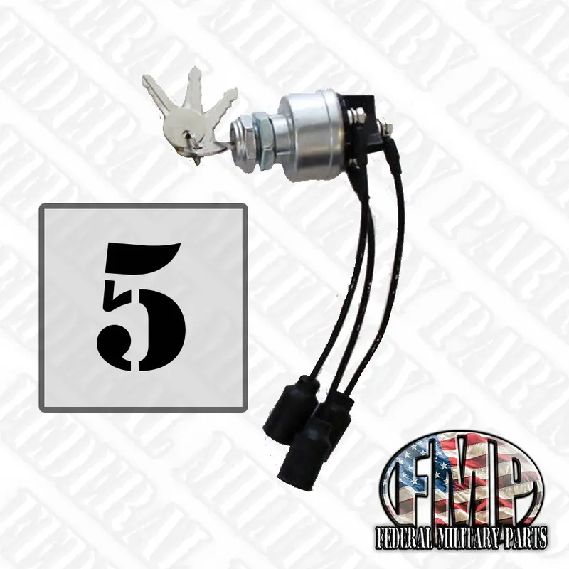 Universal Military Keyed Ignition Starter Switch - Plug And Play Choice Black Tan Or Green For Humvee 12