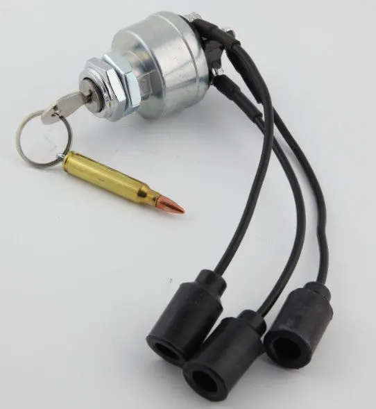 Universal Military Keyed Ignition Starter Switch With Bullet Key Chain - Plug And Play For Humvee 1