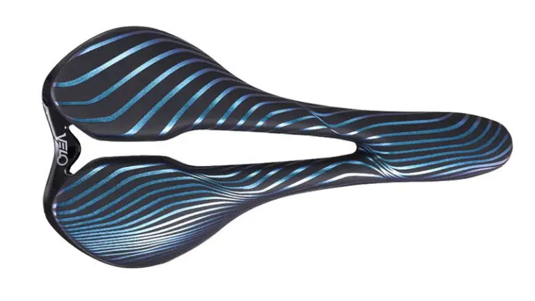 Velo Angel Ride Saddle - 143Mm - Blue Swirl 1