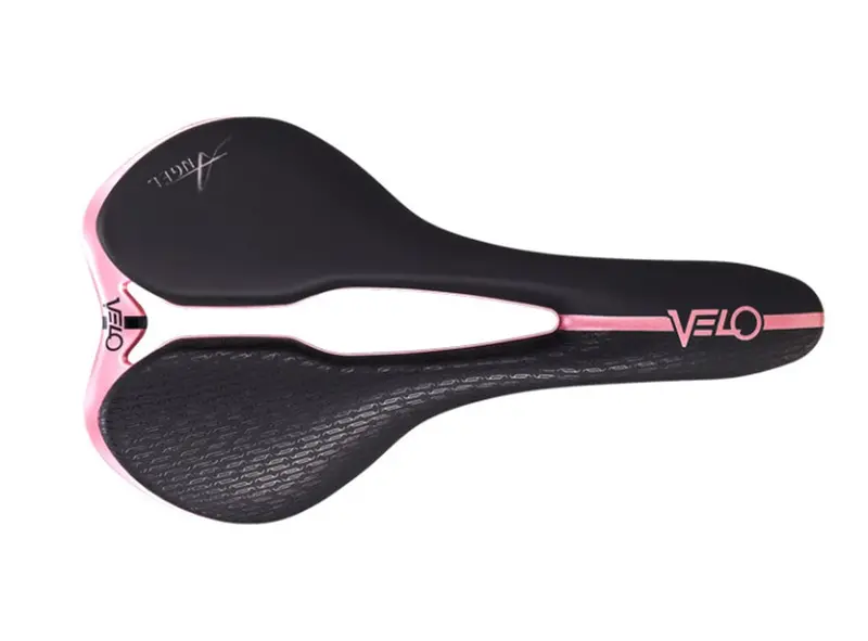Velo Angel Rise Saddle - 143Mm - Black-Pink 1