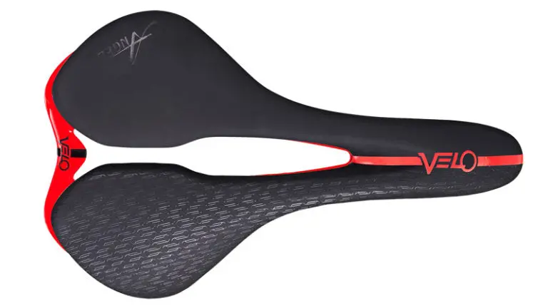 Velo Angel Rise+ Saddle - 158Mm - Black-Red 1