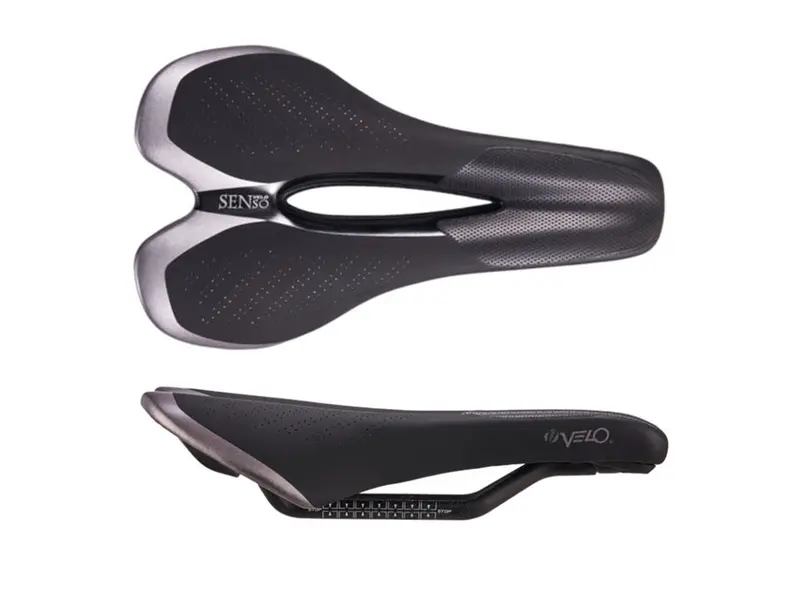 Velo Senso Tri Saddle - 145Mm - Black-Silver 1