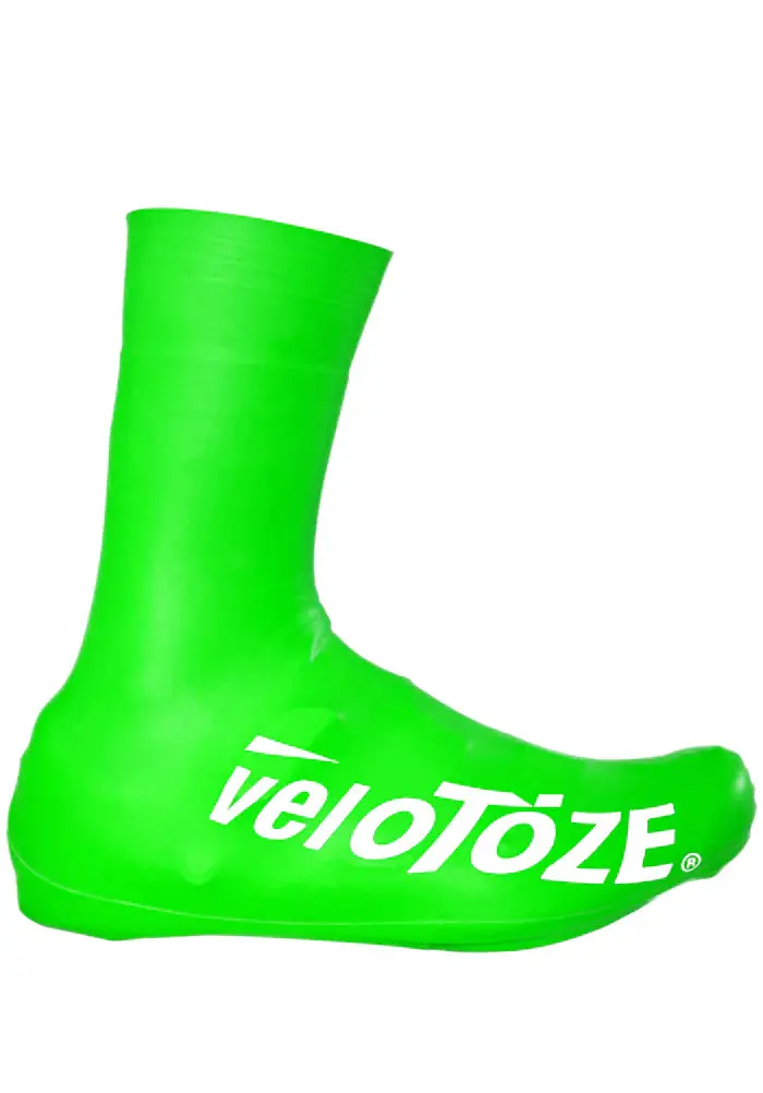 Velotoze Tall Shoe Covers - Road 2.0 - Viz-Green 1