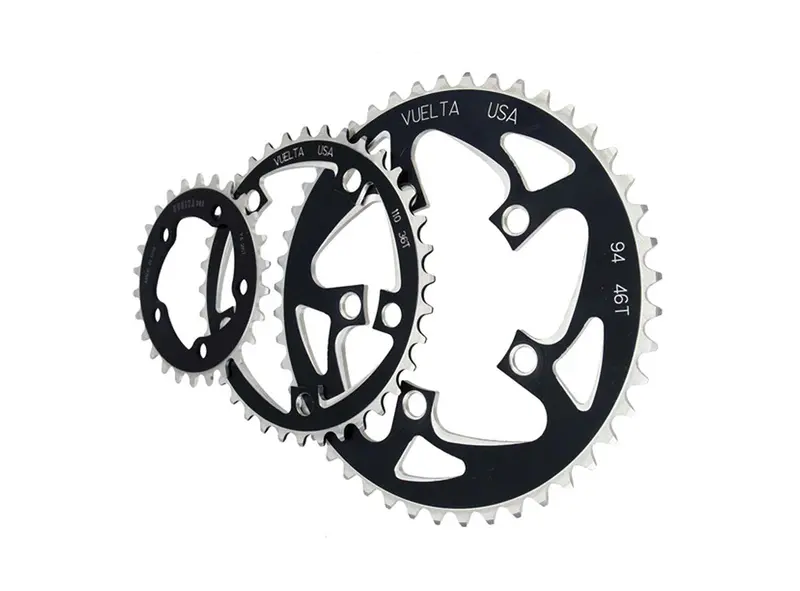 Vuelta Se Flat Alloy Chainring - Black 1