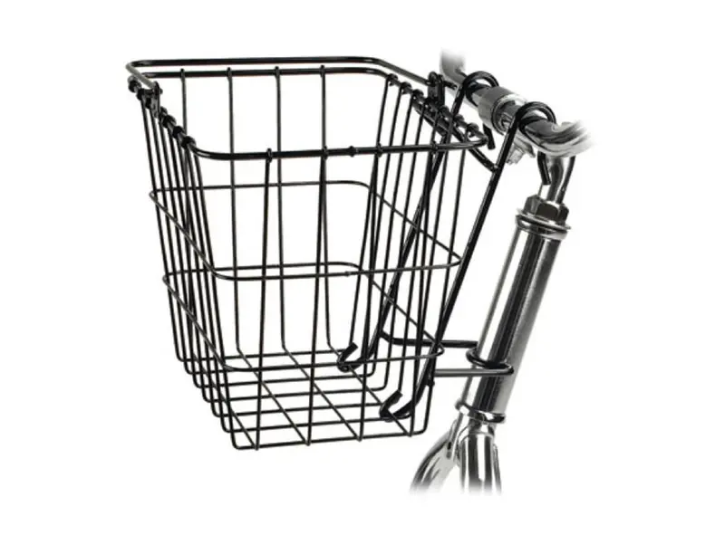 Wald 114 Quick Release Front Basket - Black 1