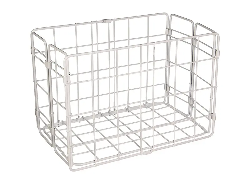 Wald 582 Rear Folding Basket - White 1