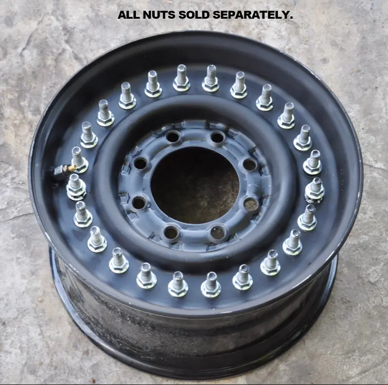 Wheel 2-Piece Rim Used 24 Bolt 16.5” 8 Lug For Military Humvee 1