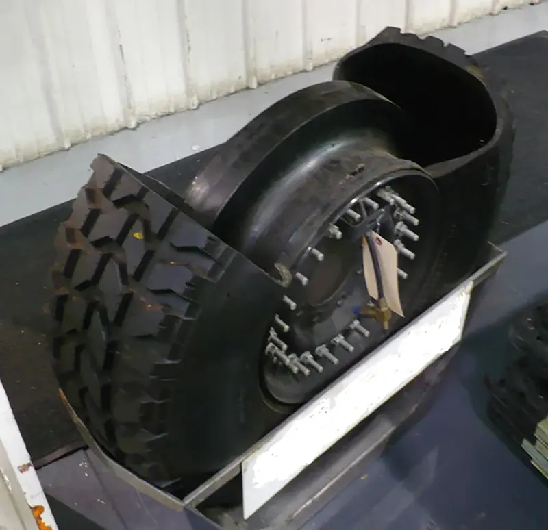 Wheel 2-Piece Rim Used 24 Bolt 16.5” 8 Lug For Military Humvee 2