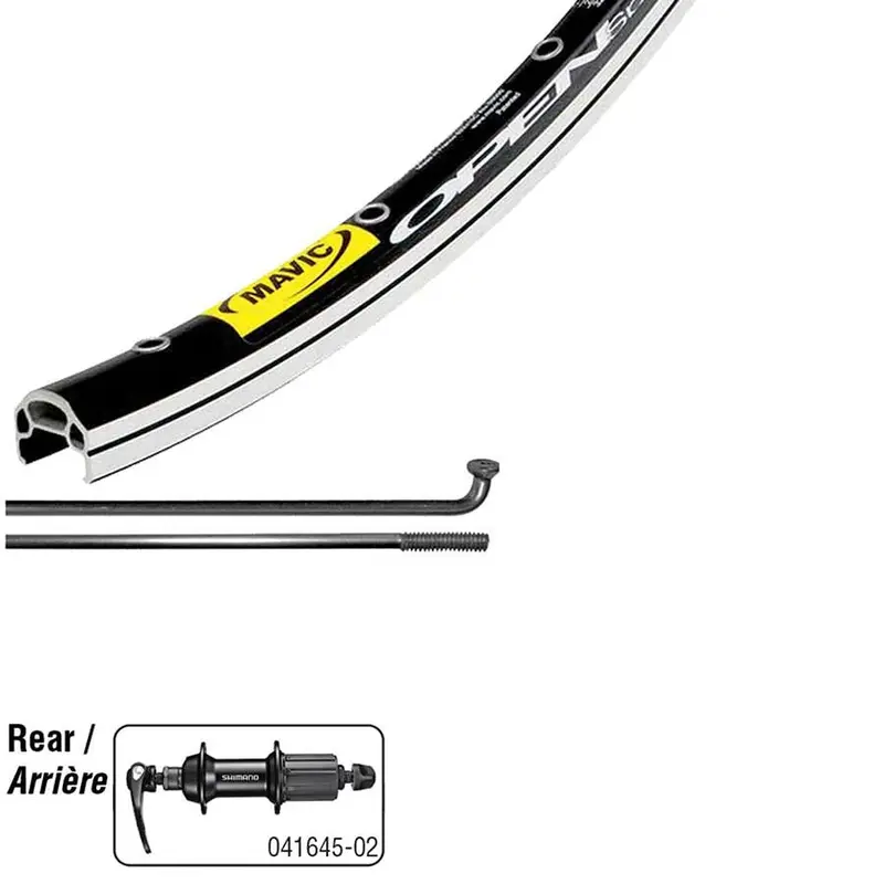 Wheel Shop Shimano Tiagra Rs400 On Mavic Open Elite 700C Road Wheel - Rear 1