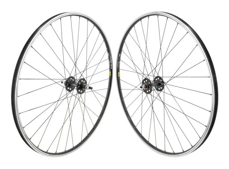 Wheelmaster Mavic Open Elite 700C Single Speed Track Bike Wheelset - Black 1