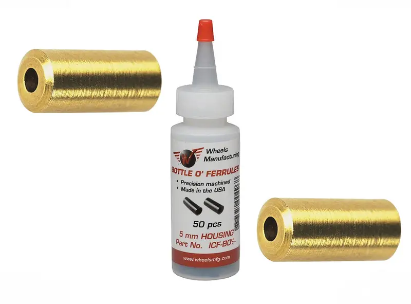 Wheels Manufacturing Polished Brass Ferrules 1