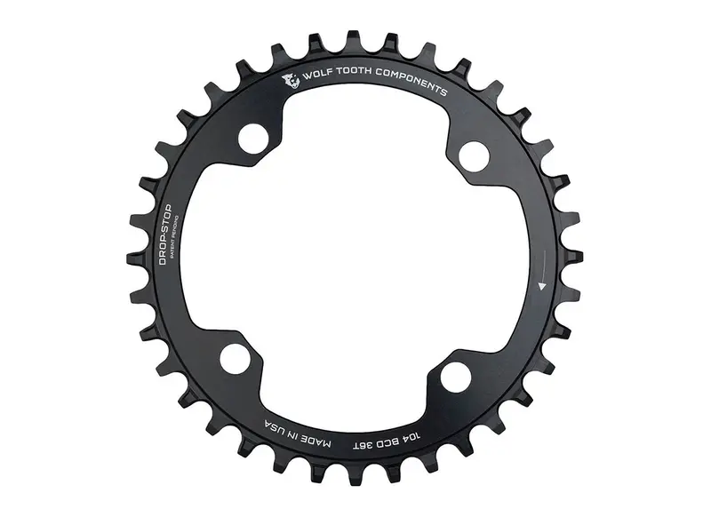 Wolf Tooth Components 104 Bcd Shimano 12 Spd Chainring - Black 1