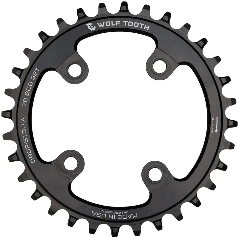 Wolf Tooth Components 76 Bcd Chainring - Black 1