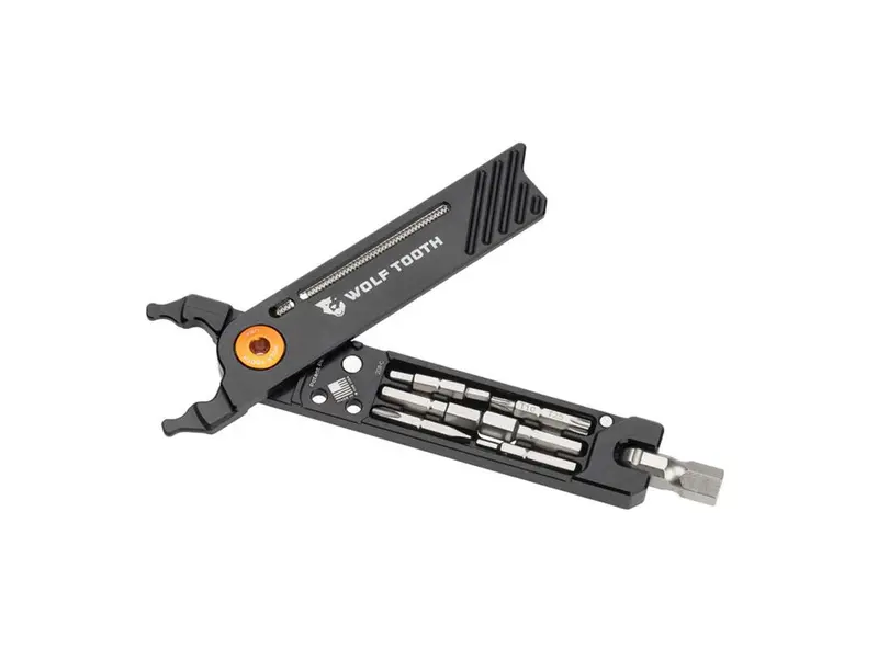 Wolf Tooth Components 8 Bit Pack Pliers - Black-Orange Bolt 1