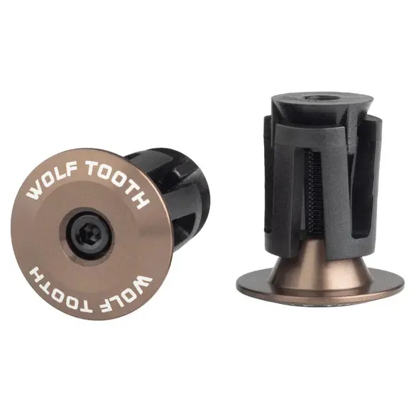 Wolf Tooth Components Alloy Bar End Plugs - Espresso 1