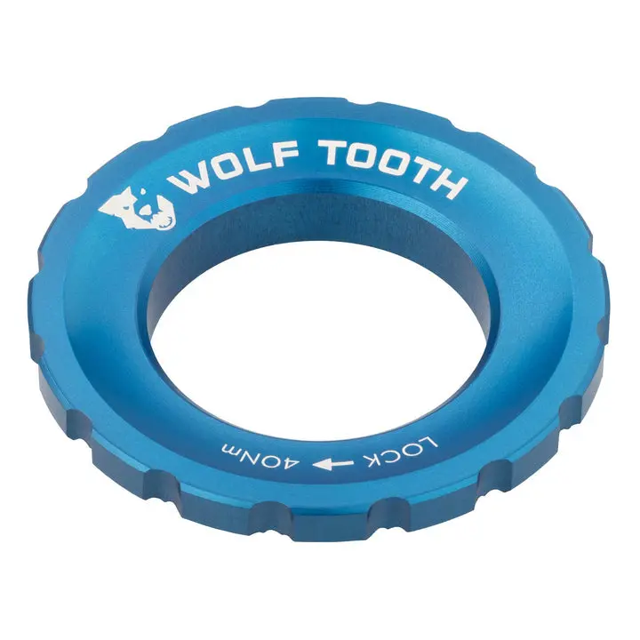 Wolf Tooth Components Centerlock Rotor Lockring - Blue 1