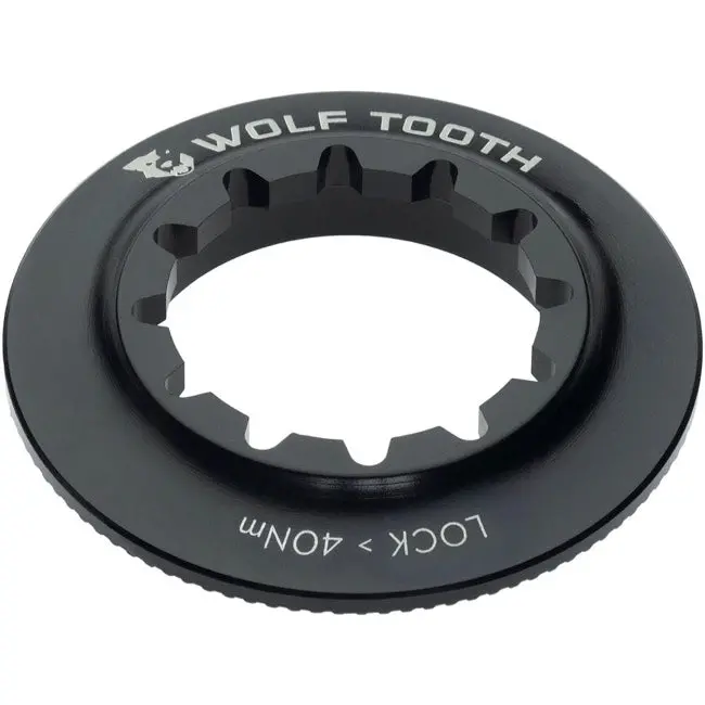 Wolf Tooth Components Centerlock Rotor Lockring - Internal Splined - Black 1