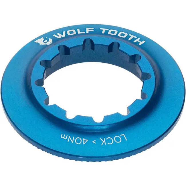 Wolf Tooth Components Centerlock Rotor Lockring - Internal Splined - Blue 1