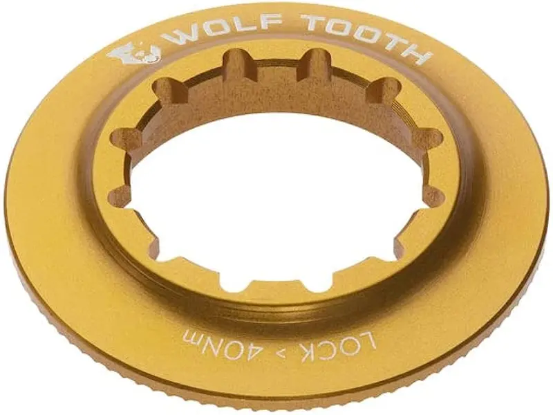 Wolf Tooth Components Centerlock Rotor Lockring - Internal Splined - Gold 1