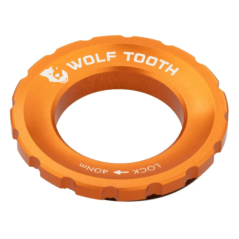 Wolf Tooth Components Centerlock Rotor Lockring - Orange 1