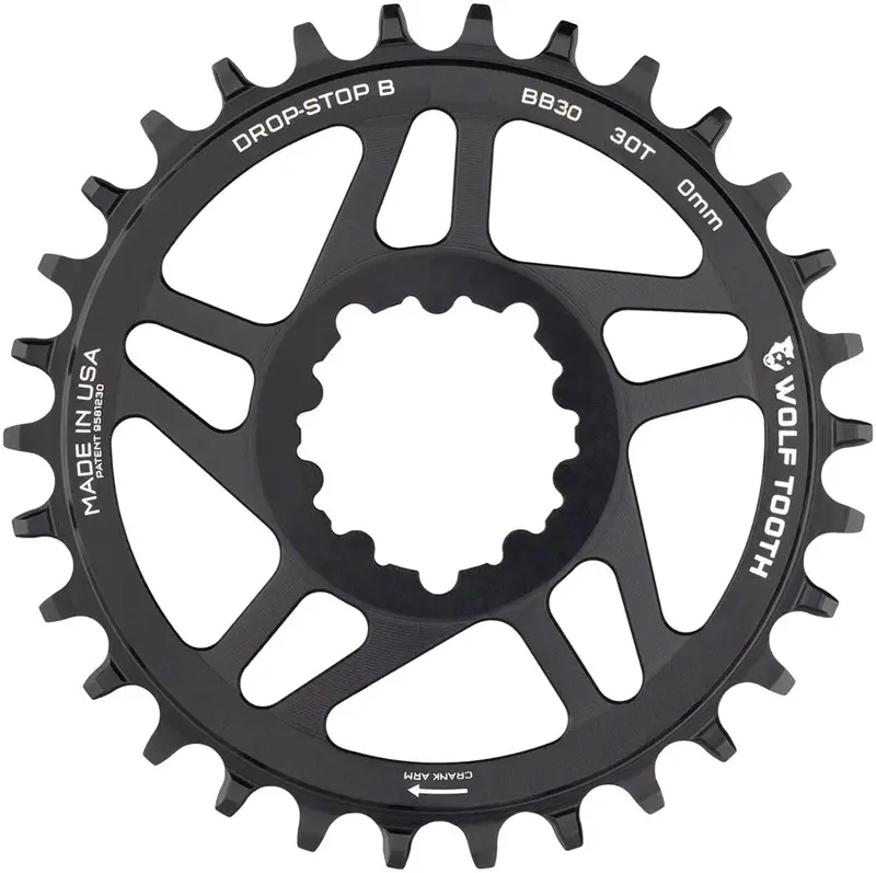 Wolf Tooth Components Direct Mount Chainring - Sram - Black 1