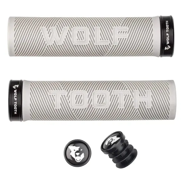Wolf Tooth Components Echo Lock-On Mtb Grips – Gray 1