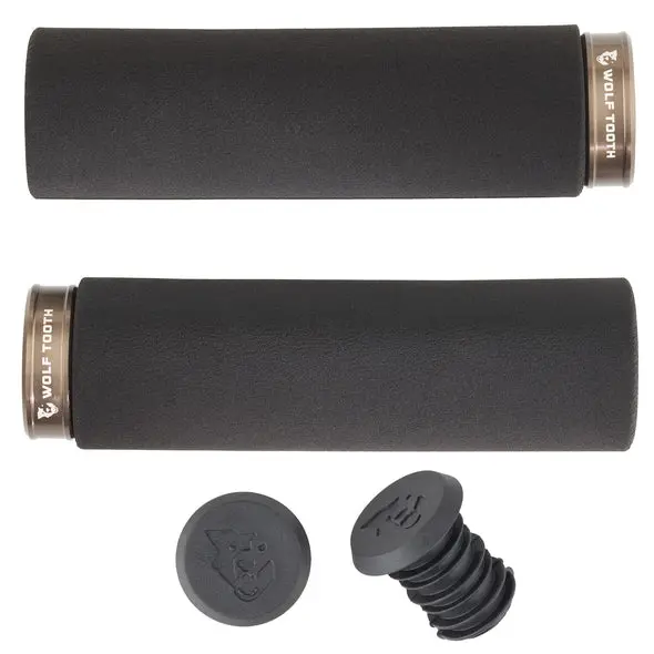 Wolf Tooth Components Lock-On Fat Paw Grip - Black-Espresso 1