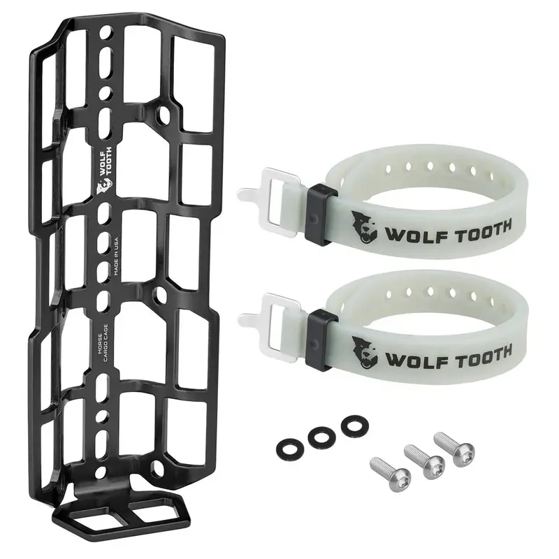 Wolf Tooth Components Morse Cargo Cage - Black Bundle 1