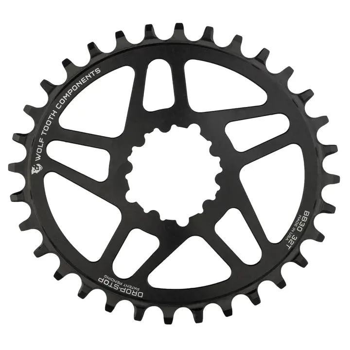 Wolf Tooth Components Oval Sram Mtb Chainring - Direct Mount - Black 1