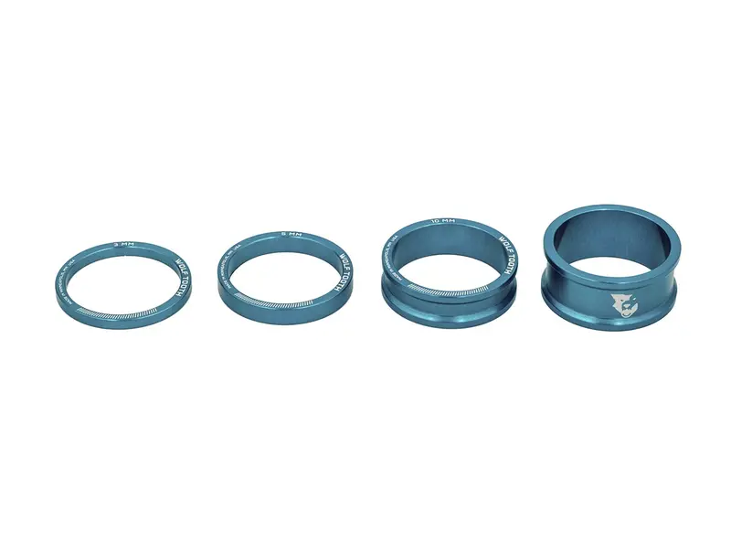 Wolf Tooth Components Precision Headset Spacer Kit - Blue 1