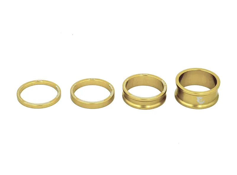Wolf Tooth Components Precision Headset Spacer Kit - Gold 1