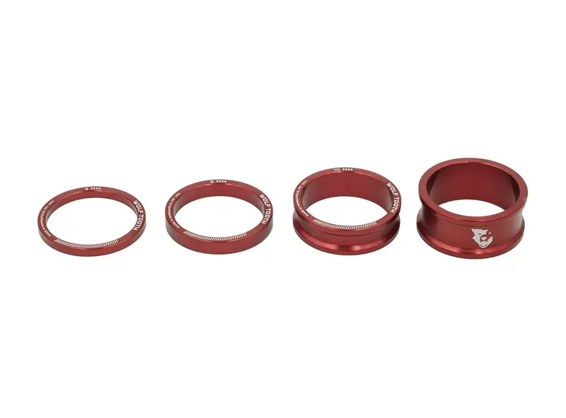 Wolf Tooth Components Precision Headset Spacer Kit - Red 1