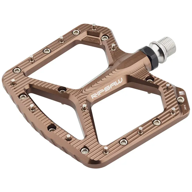 Wolf Tooth Components Ripsaw Aluminum Flat Pedals - Espresso 1