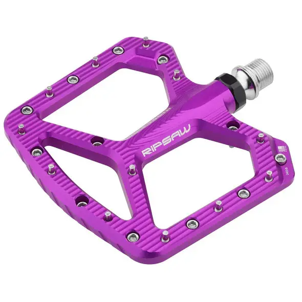 Wolf Tooth Components Ripsaw Aluminum Flat Pedals - Ultraviolet Purple 1