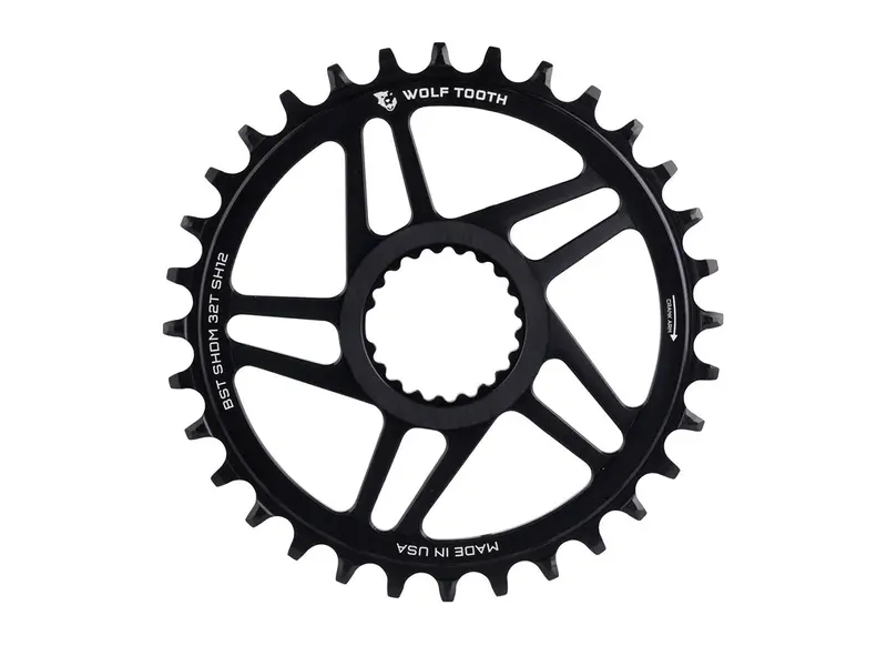 Wolf Tooth Components Shimano 12 Spd Direct Mount Chainring - Black 1