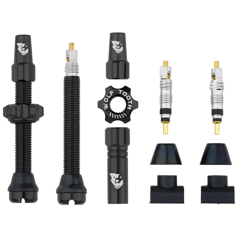 Wolf Tooth Components Tubeless Valve Stems - 44Mm - Black 1