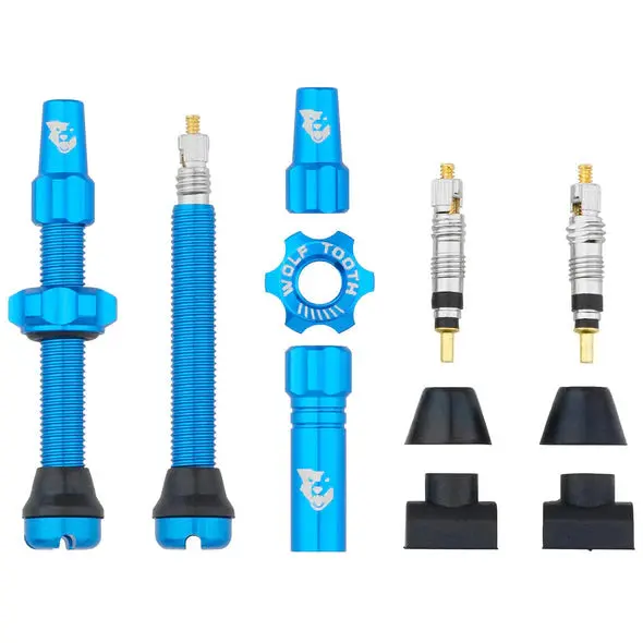 Wolf Tooth Components Tubeless Valve Stems - 44Mm - Blue 1